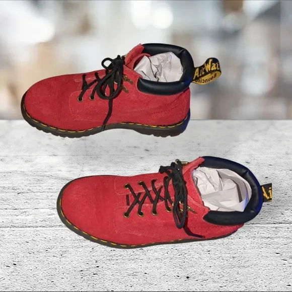 Dr. Martens docs Dm's 939 red ben suede hiker size 9L 8M
