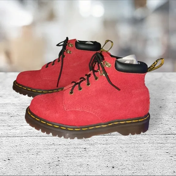 Dr. Martens docs Dm's 939 red ben suede hiker size 9L 8M