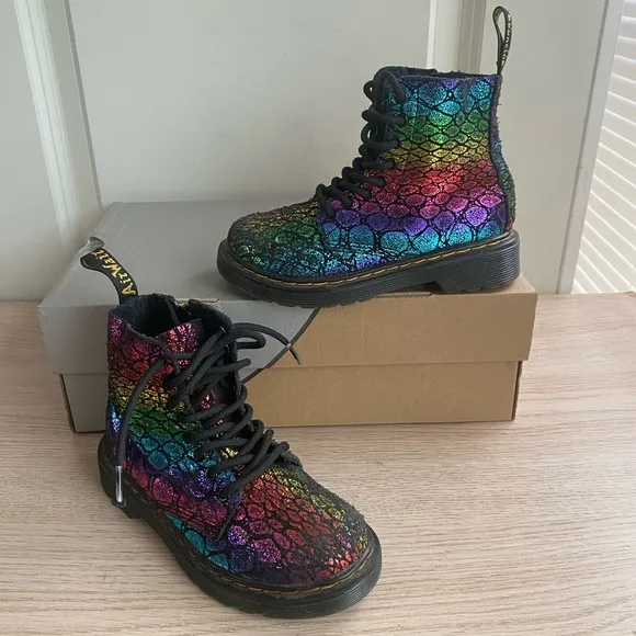 Dr. Martens Kids Toddler Multicolor Boots - SZ 12
