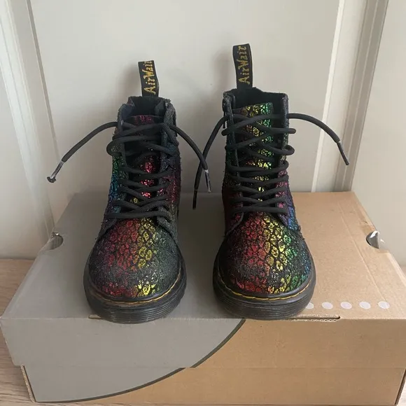 Dr. Martens Kids Toddler Multicolor Boots - SZ 12