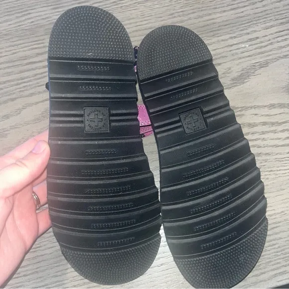 Dr. Martens Kids Touch Strap Glittered Sandals 5