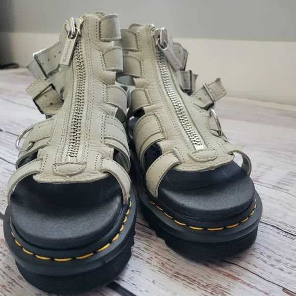 Dr Martens Olson Platform Gladiator Sandal NEW Smoked Mint Size 8 US 39 EUR Doc