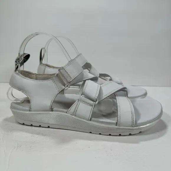 Dr. Martens Redfin White Leather Strappy Sandals Women’s Size 9