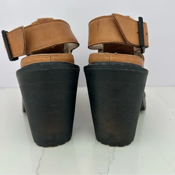 Dr. Martens Seraphina Heel Sandals Shoe Slingback Platform Coachella Size 8