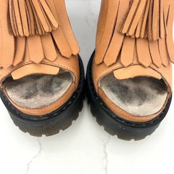 Dr. Martens Seraphina Heel Sandals Shoe Slingback Platform Coachella Size 8