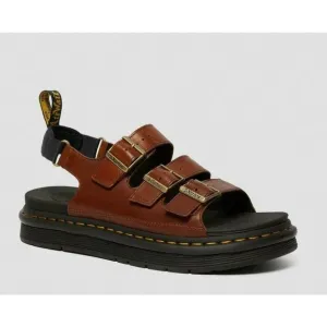 Dr. Martens Soloman Sandals TAN BROWN Leather Men's Sz 13 NEW in Box