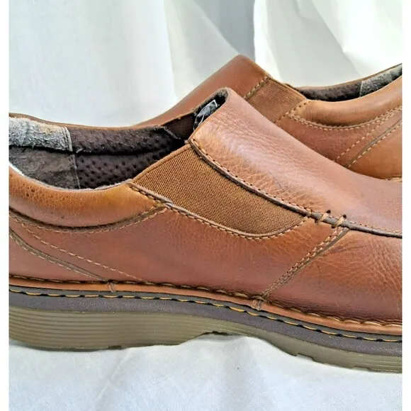 Dr. Marten's Tevin Brown Cognac Slip On Loafers Leather Men's US 14 UK 13