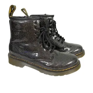 Dr. Martens Toddler 3 Kidcore Black 1460 Glitter Lace Up Boots w/ Bouncing Soles