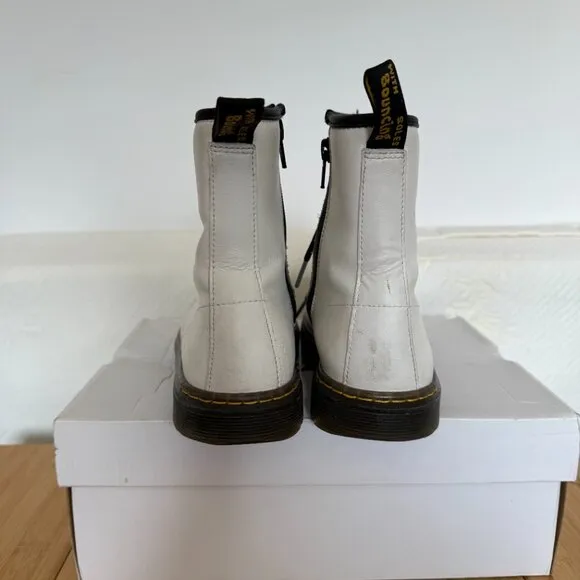 Dr. Marten's Zavala Leather Combat Boots, White, 6M/7W/38EU