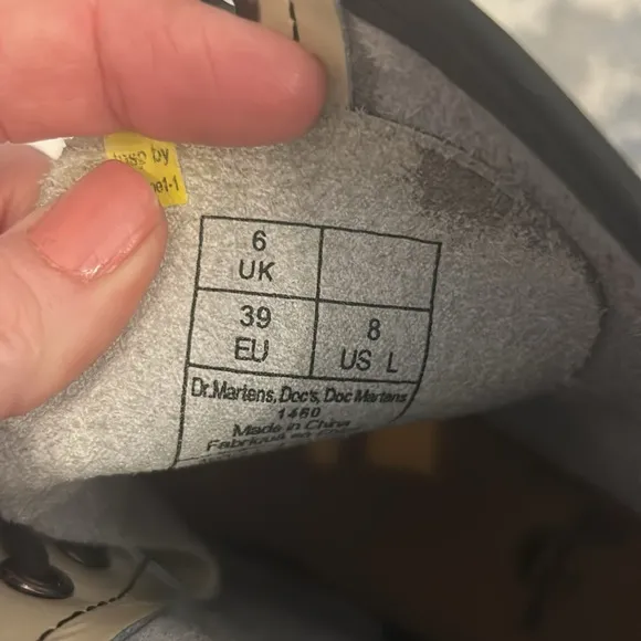 Dr Martin boots size 6.