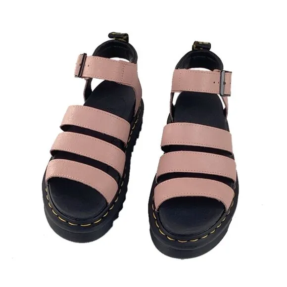 Dr. Martins Hydro Leather Strap Sandals