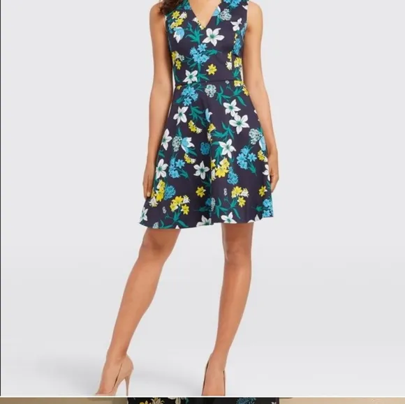 Draper James Elliston Floral Love Circle Dress