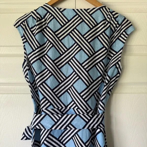 Draper James Lattice shirtdress - blue - size XS