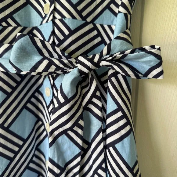 Draper James Lattice shirtdress - blue - size XS