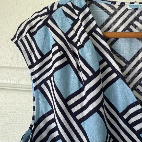 Draper James Lattice shirtdress - blue - size XS