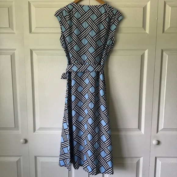 Draper James Lattice shirtdress - blue - size XS