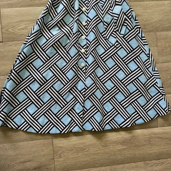 Draper James Lattice shirtdress - blue - size XS