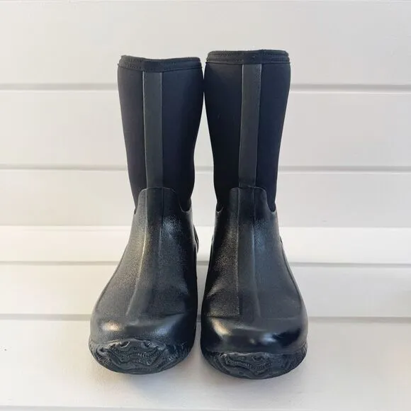 Dryshod Youth Tuffy All-Season Rubber Boots In Black Size 4