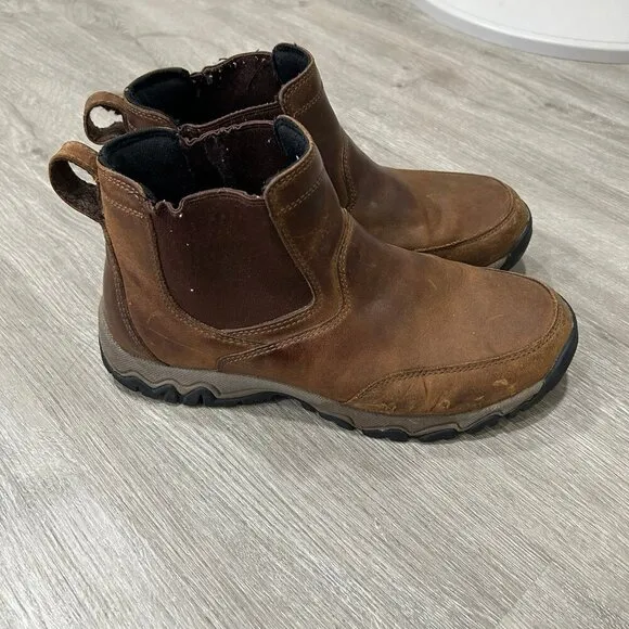 Duluth Trading Co Men’s Wild Boar Pull On Leather Brown Boot Size 9