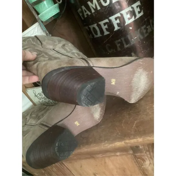 Durango Lifestyle Brown Leather Western Boots Sz 8 Cowgirl