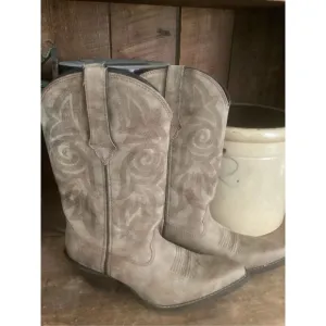Durango Lifestyle Brown Leather Western Boots Sz 8 Cowgirl