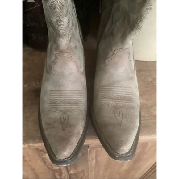 Durango Lifestyle Brown Leather Western Boots Sz 8 Cowgirl