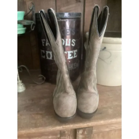 Durango Lifestyle Brown Leather Western Boots Sz 8 Cowgirl