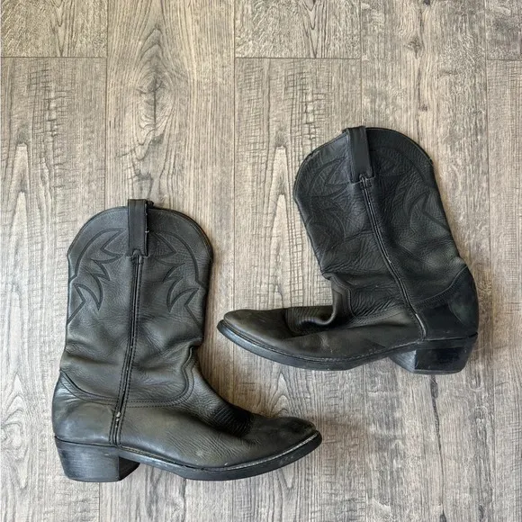 Durango Oiled Black Leather Boots
