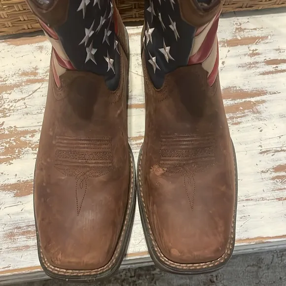 Durango Rebel 🇺🇸 Patriotic Pull on Western American Flag Cowboy Boots Si…