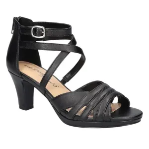 Easy Street Women's Crissa Dress Sandals Black Size 7 1/2