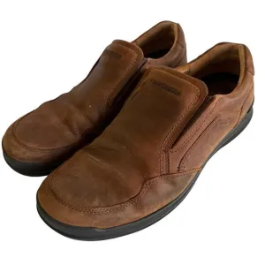 ECCO Brown Moc Toe Mens Leather Slip On Loafers, 46/13‎