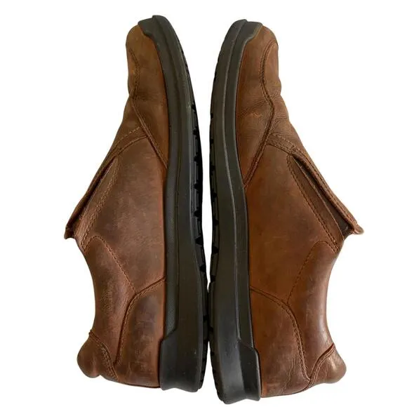 ECCO Brown Moc Toe Mens Leather Slip On Loafers, 46/13‎