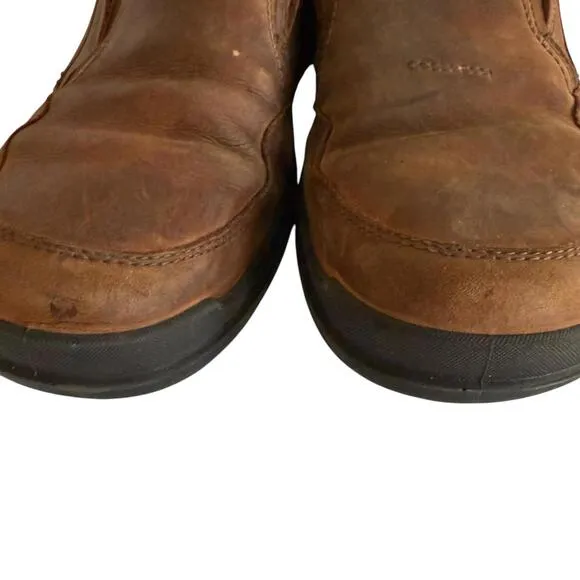 ECCO Brown Moc Toe Mens Leather Slip On Loafers, 46/13‎
