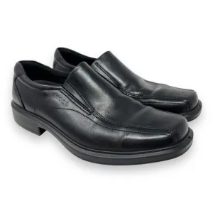 Ecco Helsinki Slip-On Loafers Black Leather Men's 42 US 8 8.5 Comfort