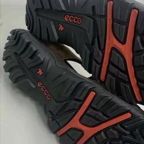 Ecco Onroads Leather Textile Slingback Sandals Size EU 42 US 9 New MSRP $110