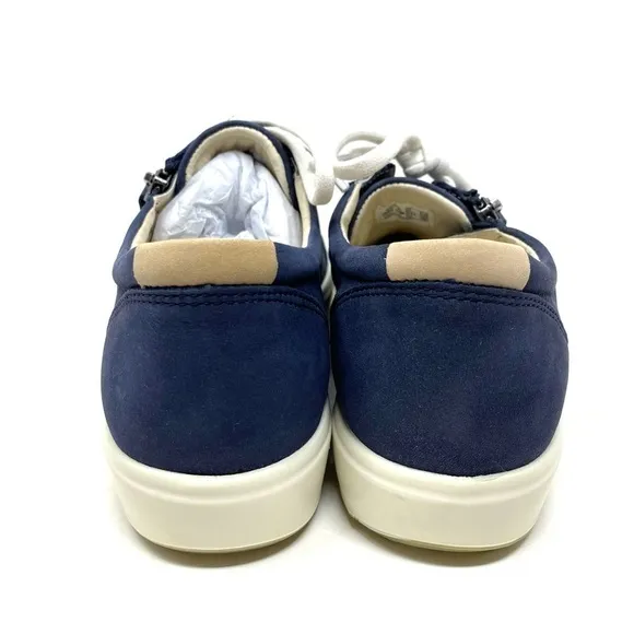 ECCO Womens Soft 7 Side Zip night sky sneakers 430853 02303