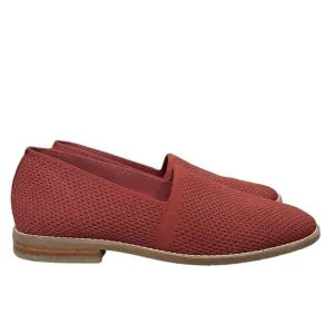 Eileen Fisher | Demi Serrano Brick Red Stretch Knit Flat Loafers Size 9