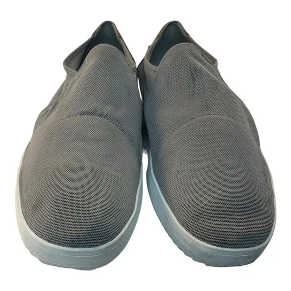 EILEEN FISHER Mime Loafers Gray Round Toe Synthetic Loafer Stretch Size 8.5