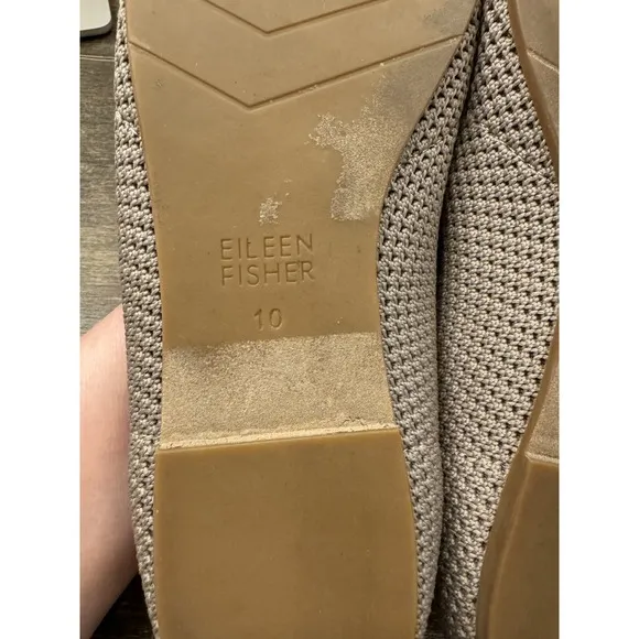 Eileen Fisher Naomi Recycled stretched knit ballet flats new size women's 10