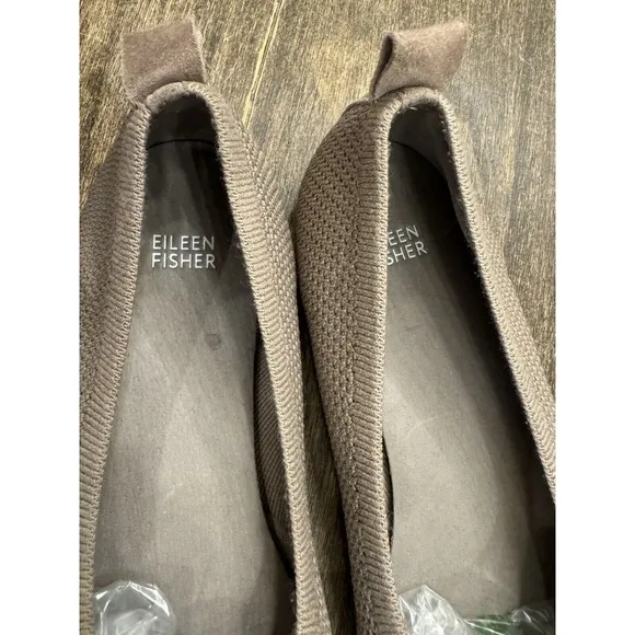 Eileen Fisher Naomi Recycled stretched knit ballet flats new size women's 10