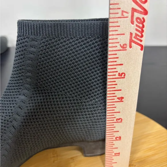 Eileen Fisher Size 10 Purl Recycled Stretch Knit Gray Bootie Pull On Sock Boots