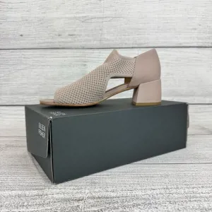 Eileen Fisher Women's Blush Mauve Ferris Knit Heeled Sandals Size 8.5