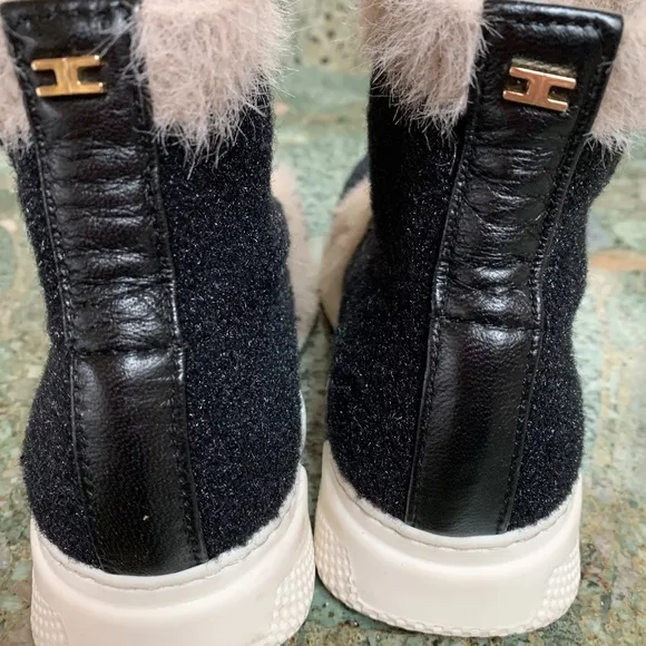 Elisabetta Franchi La Mia Bambina Girls sock knit sneakers EU30 US 12.5