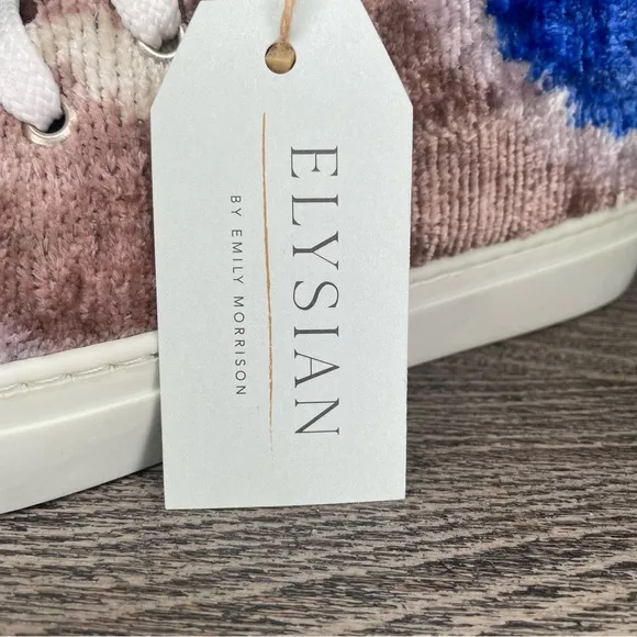 Elysian Ankara Silk Velvet Hi-top sneakers. EUR 38. Women’s 7.5. NWT. See pic