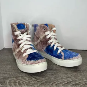 Elysian Ankara Silk Velvet Hi-top sneakers. EUR 38. Women’s 7.5. NWT. See pic