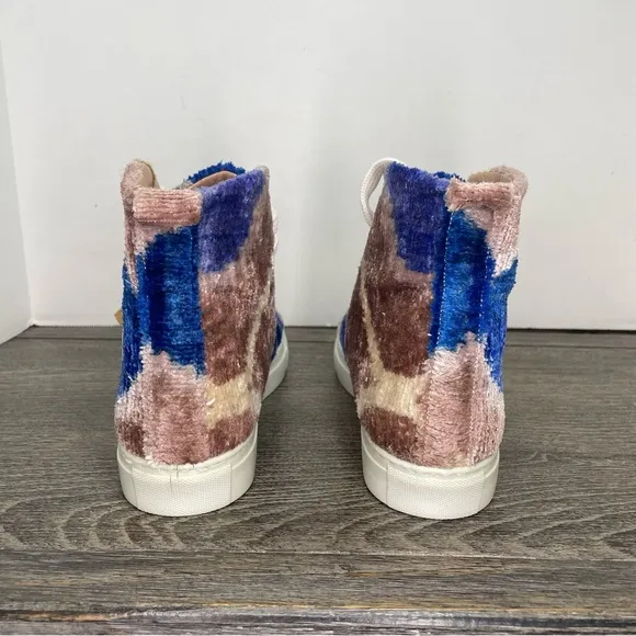 Elysian Ankara Silk Velvet Hi-top sneakers. EUR 38. Women’s 7.5. NWT. See pic