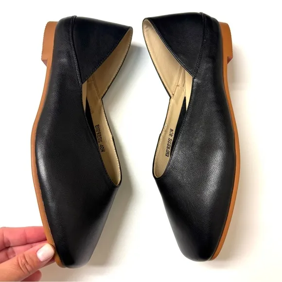 Empress Comfi Flats Black Nappa Leather Modern Loafers Women's Size 40 9