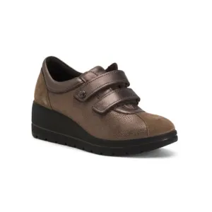 ENVAL SOFT Brown Made In Italy Leather Sneakers