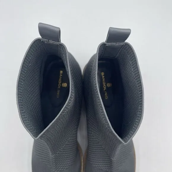 EUC Bandolino Reissa Knit‎ Wedge Pull-On Ankle Sock Bootie Gray Women's 9