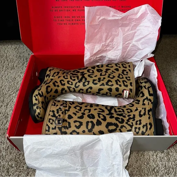 EUC HUNTER CHEETAH RAIN BOOTS 🐆